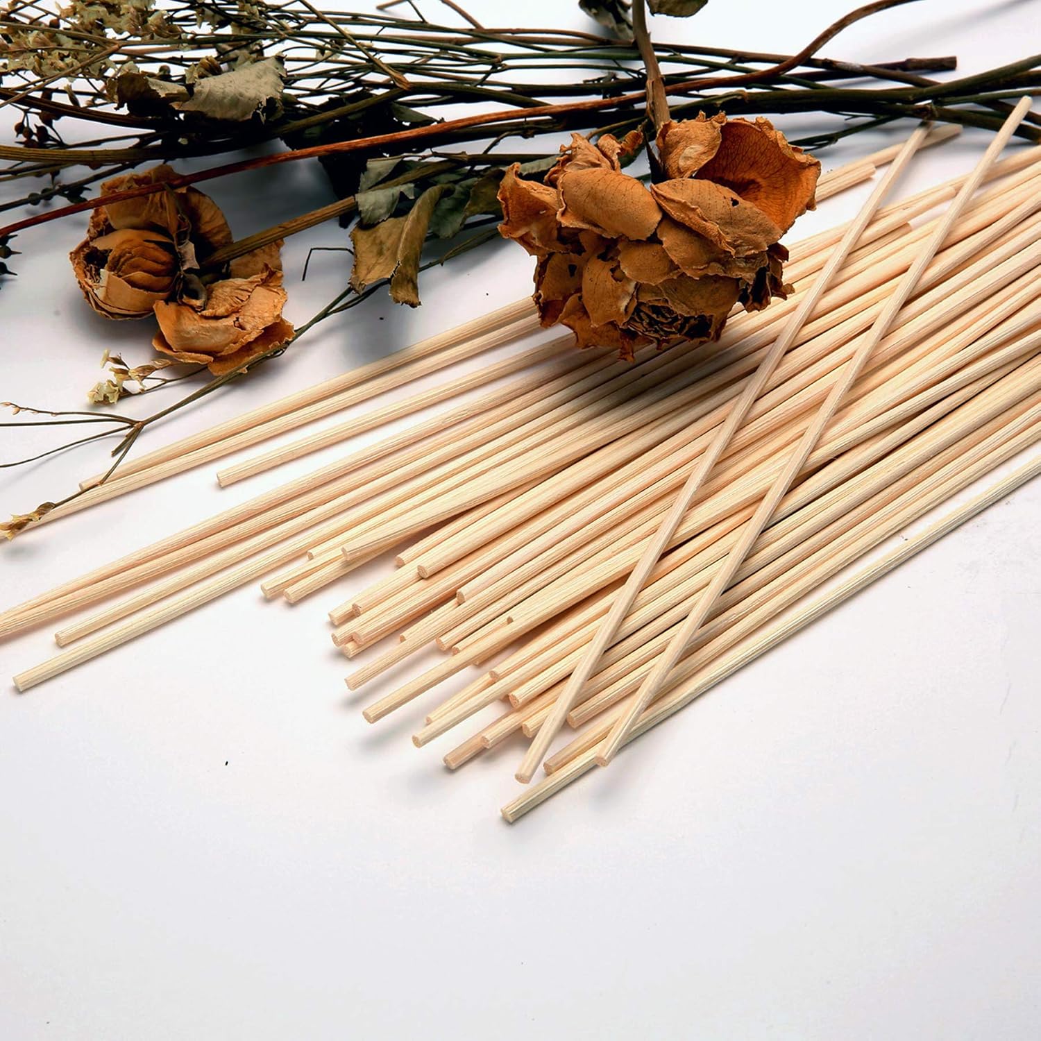 TOMCENXI 120PCS 75 Inch Reed Diffuser Sticks Natural Rattan Refills