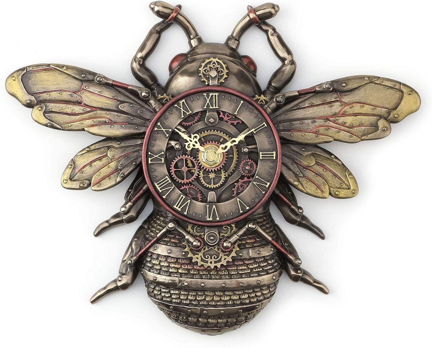 Veronese Design 10 14 In Steampunk Bee Clock Wall Sculpture