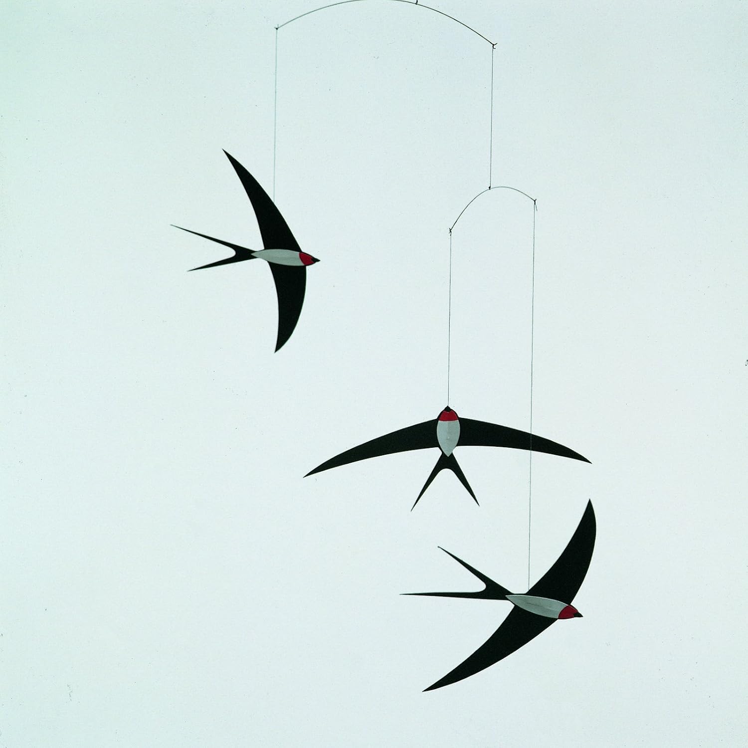 3 Swallow Hanging Mobile - 20 Inches - Handmade in Denmark