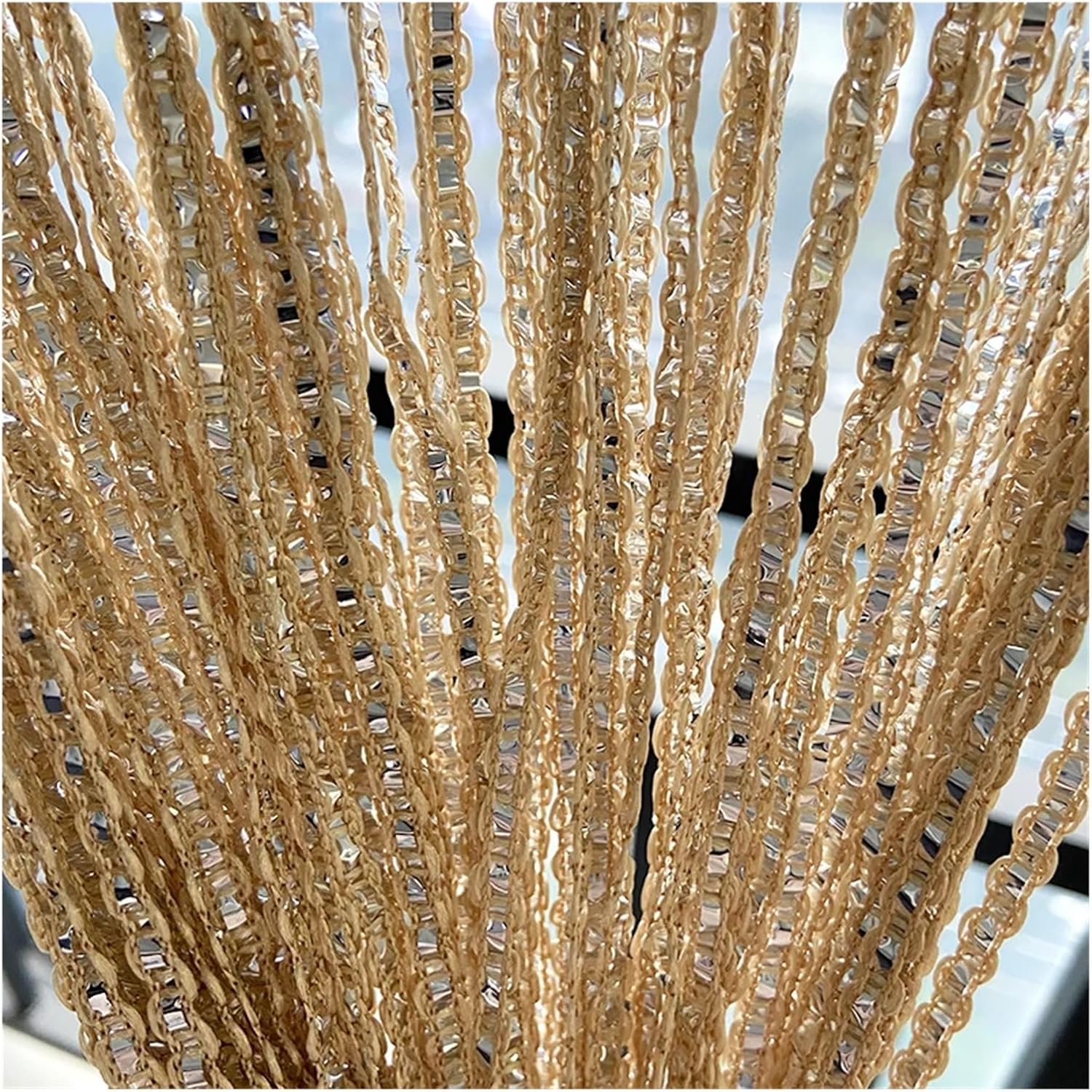 Shiny Tassel String Curtain for Room Division and Decor