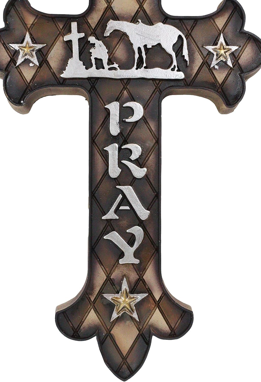 Ebros Gift Inspirational Wall Cross Sculpture