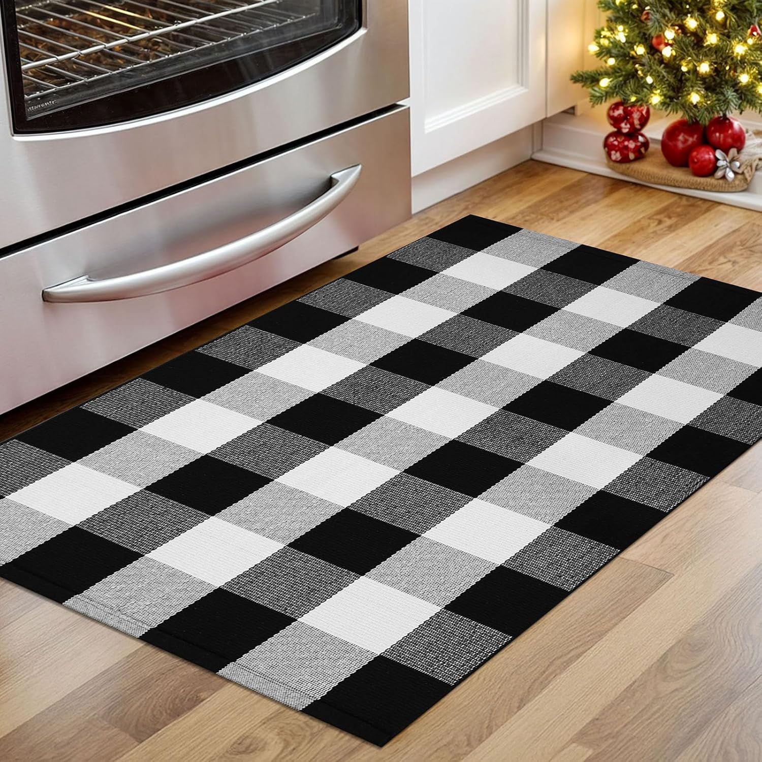 KOZYFLY Buffalo Plaid Area Rug 275x43 Inches