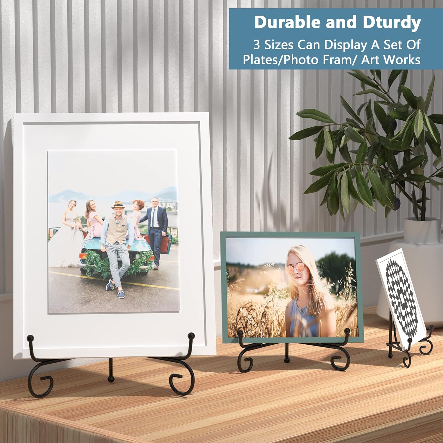 4 Inch 2 Pack Iron Display Stand for Home Office