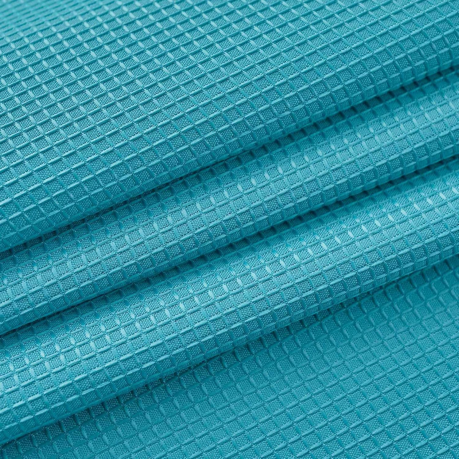 Valea Home Water Repellent Valance 60x16 Inches Turquoise 1 Panel