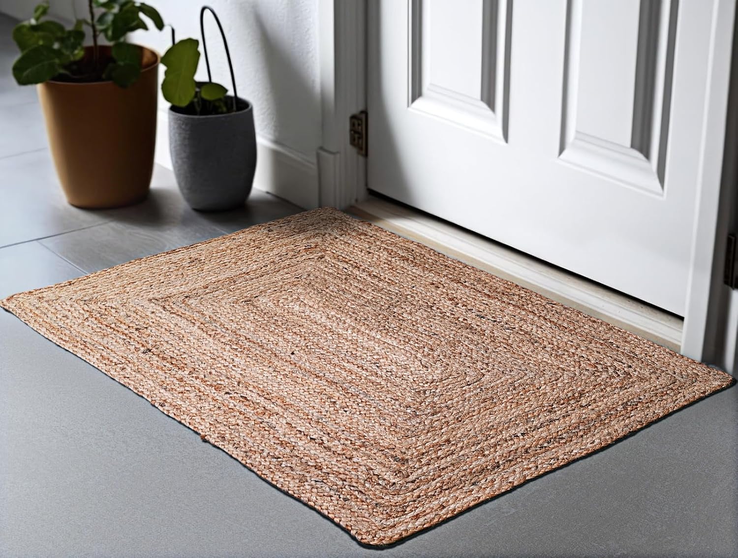 Hausattire Hand Woven Jute Braided Rug 24x36 Inches