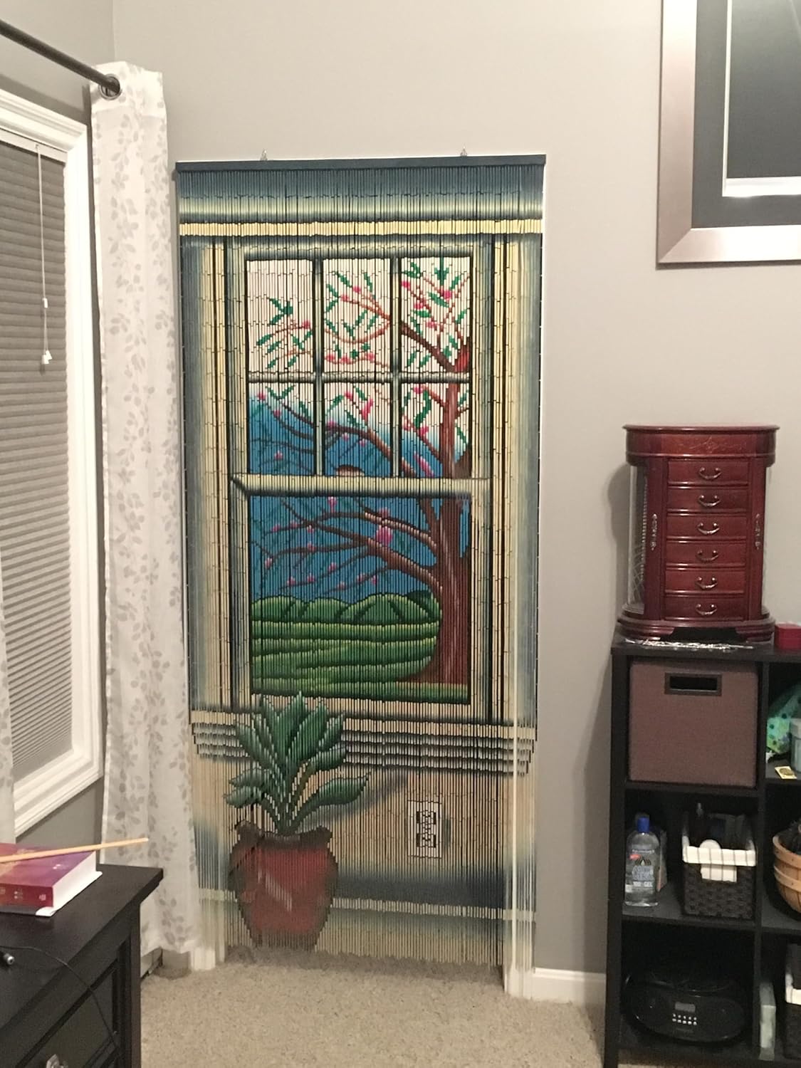 Beaded Curtain Real 125 Strand Bamboo Artwork