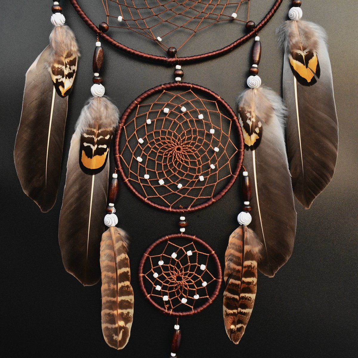 Urdeoms Large Brown Dream Catcher Wall Decor