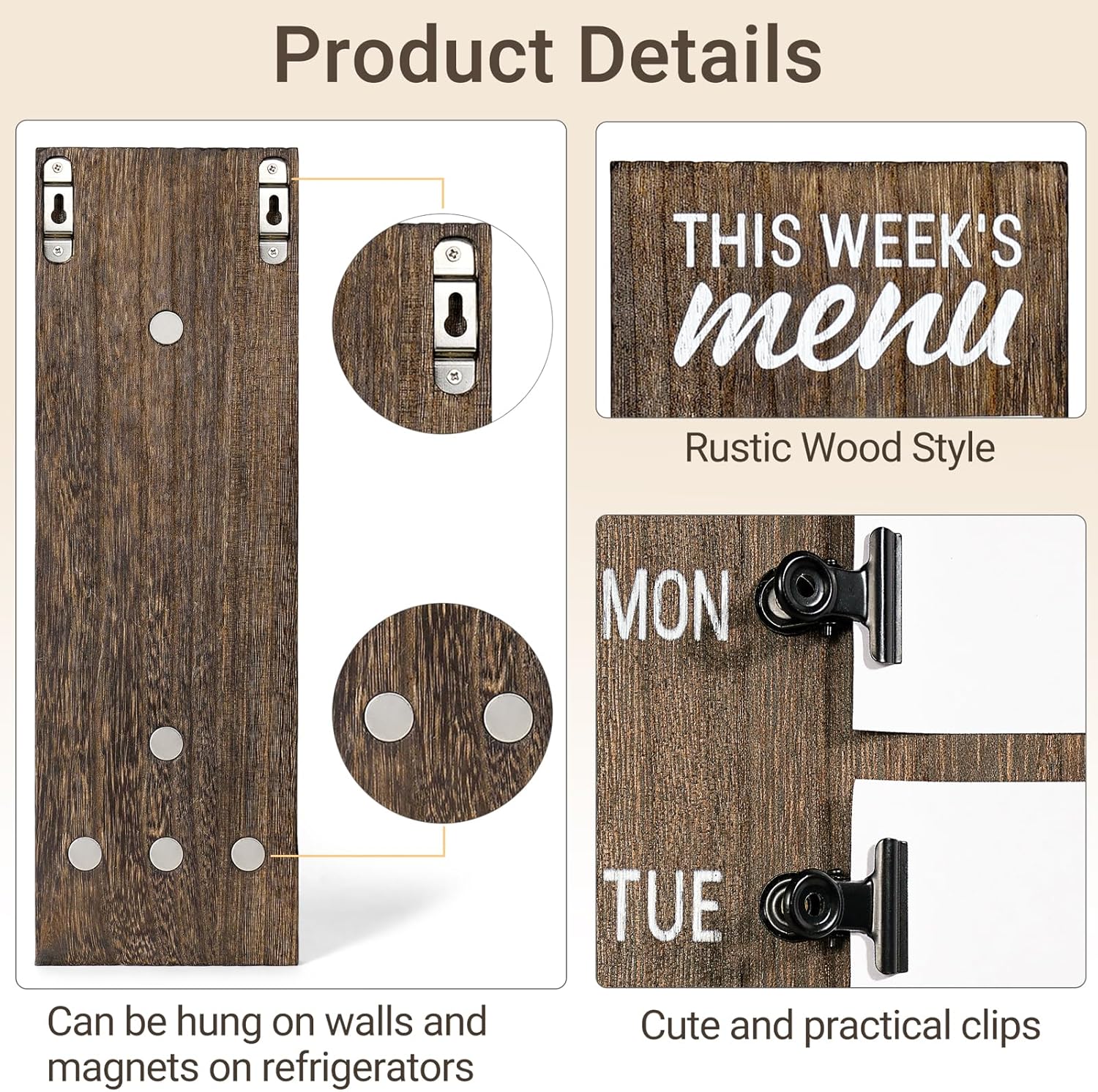 Dahey Weekly Meal Planner Chalkboard Menu Board