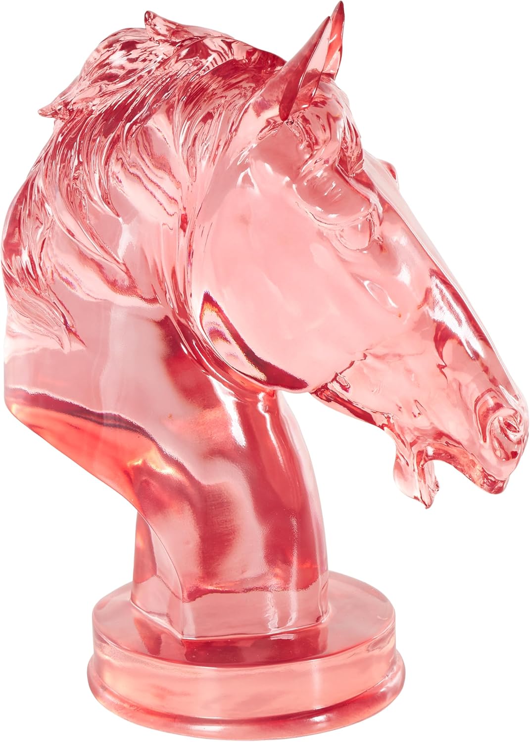 Deco 79 Pink Resin Horse Decor Sculpture