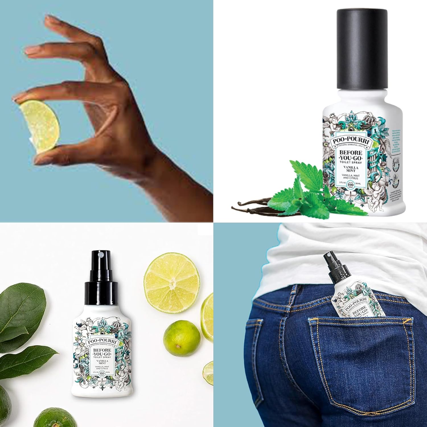 Poo-Pourri Toilet Spray Set 3 Bottles 2 Ounces