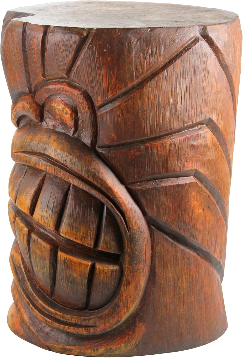 Design Toscano Grand Tiki Face Kanaloa Teeth Side Table Statue