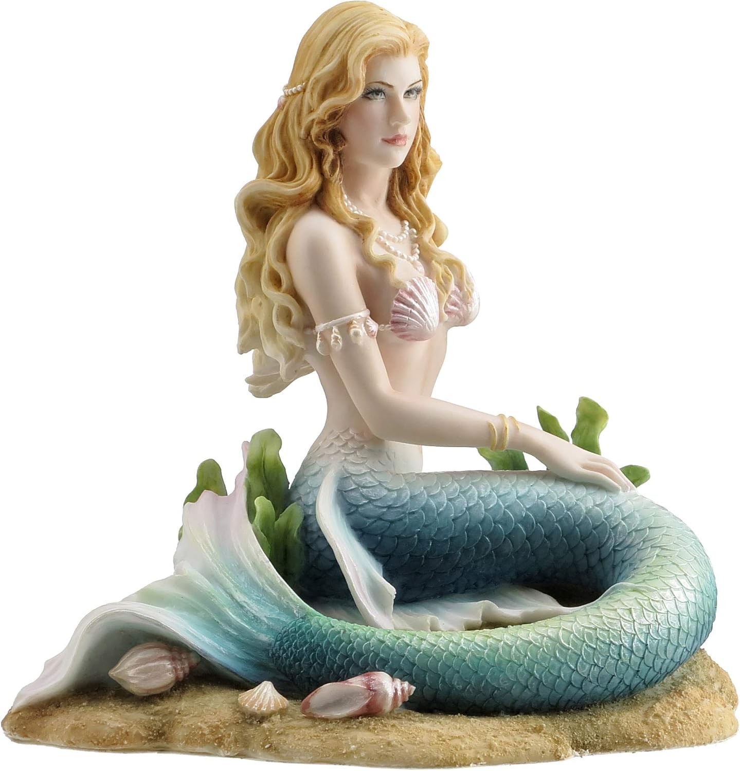 Veronese Design Enchanted Song Mermaid Resin Statue