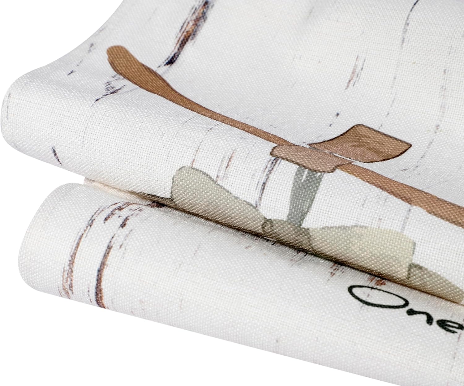 Noren Japanese Doorway Curtain with Botanical Wood Grain Print