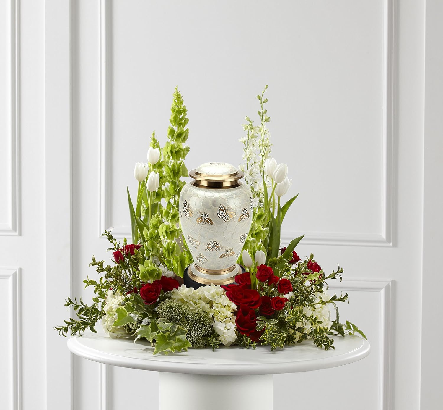 Golden Butterfly Cremation Urn Set for Human Ashes