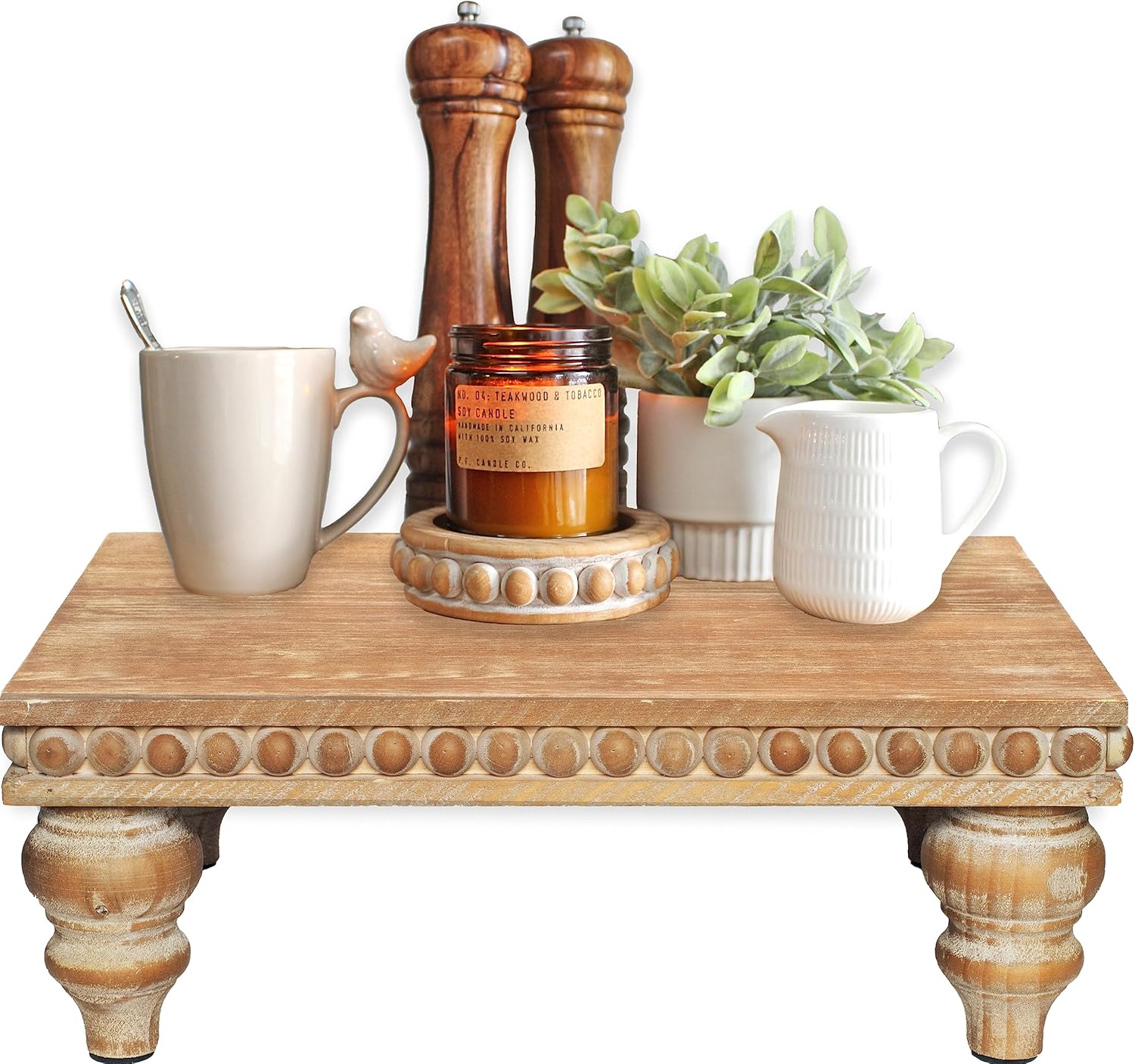 Farmhouse Style Wooden Risers for Decor Large 12x16 Inch