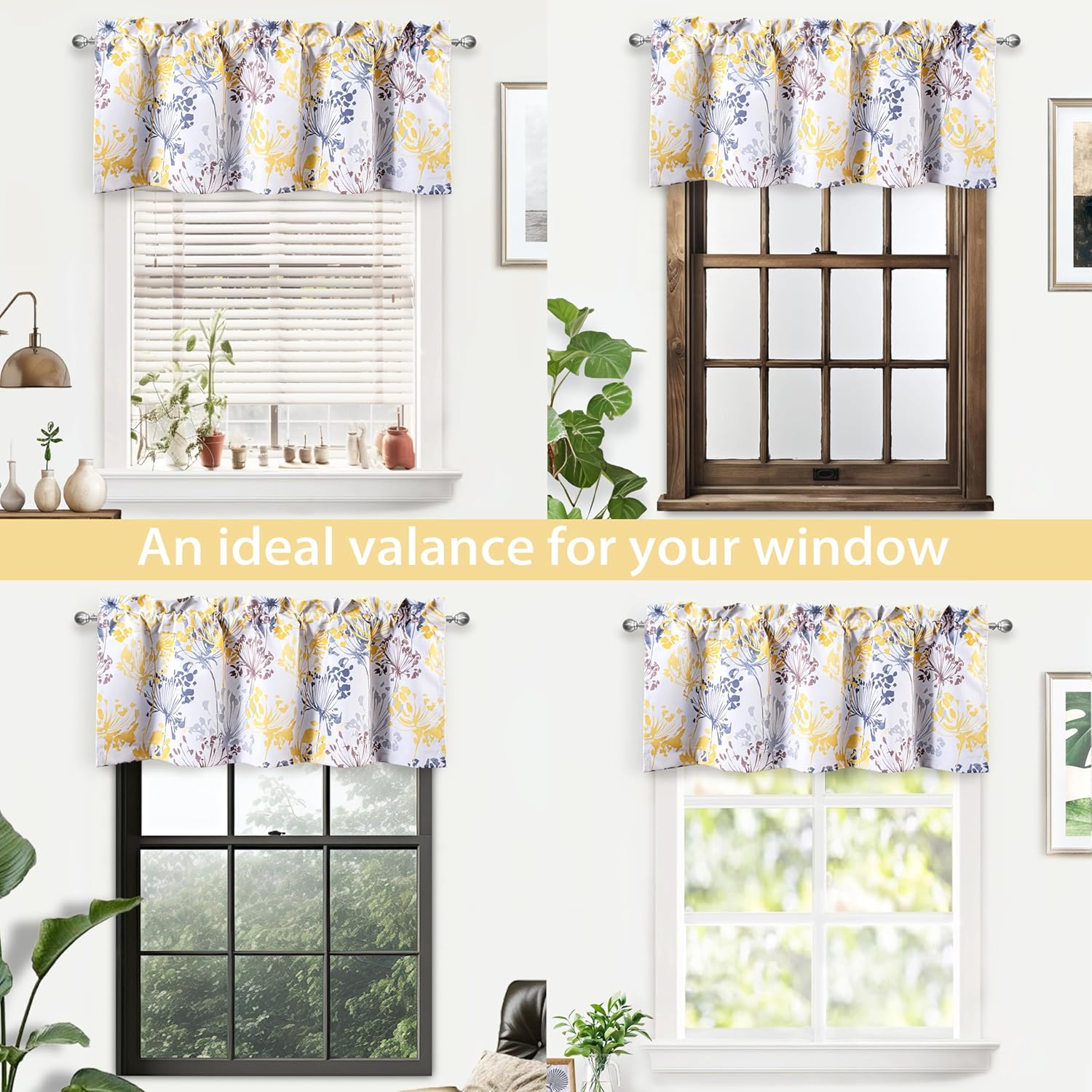 DriftAway Blackout Thermal Valance 2 Pack