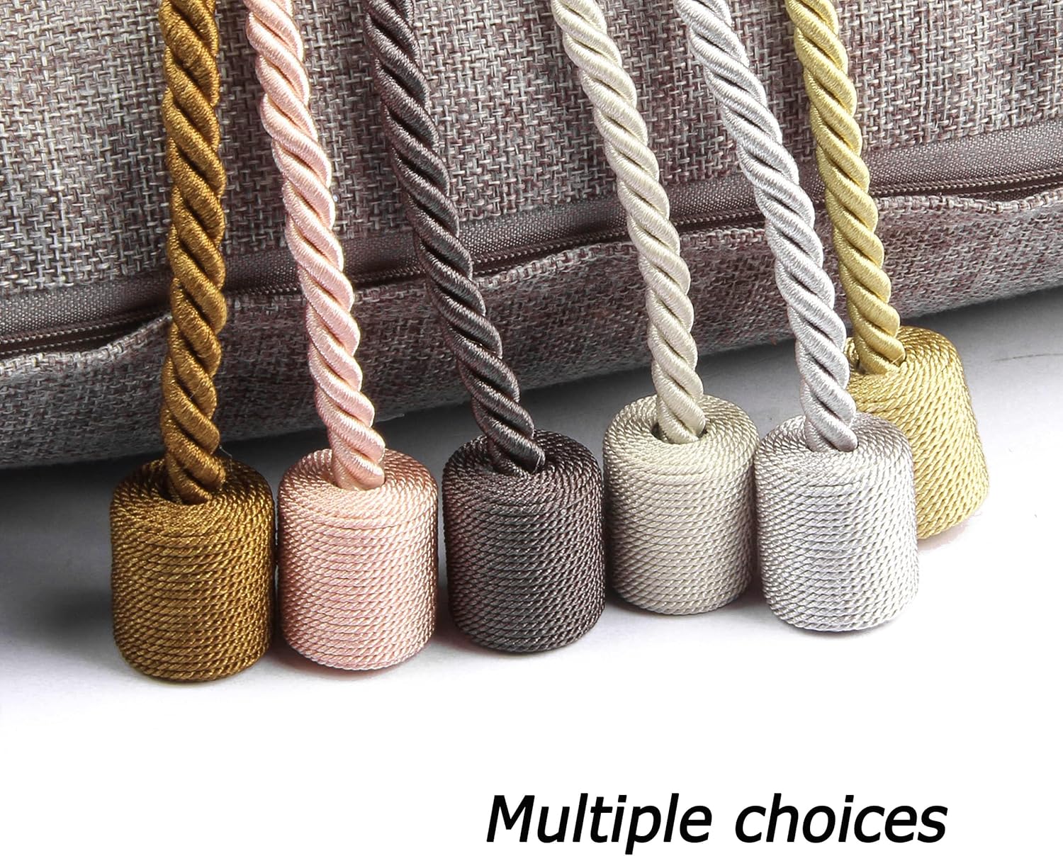 BEL AVENIR Magnetic Curtain Holdbacks Tassel Ties