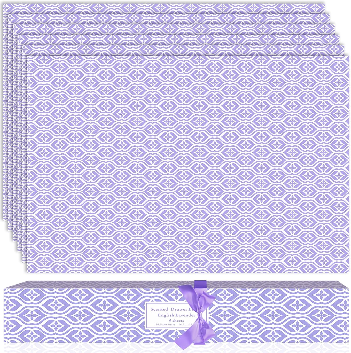 SCENTORINI Lavender Scented Drawer Liners 6 Sheets