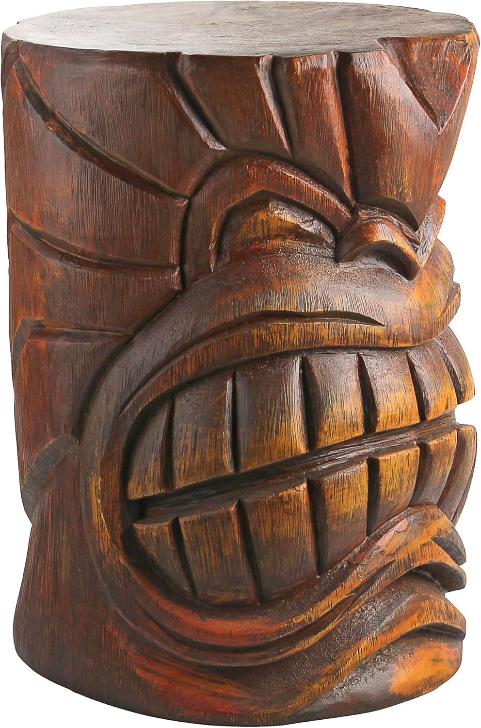 Design Toscano Grand Tiki Face Kanaloa Teeth Side Table Statue