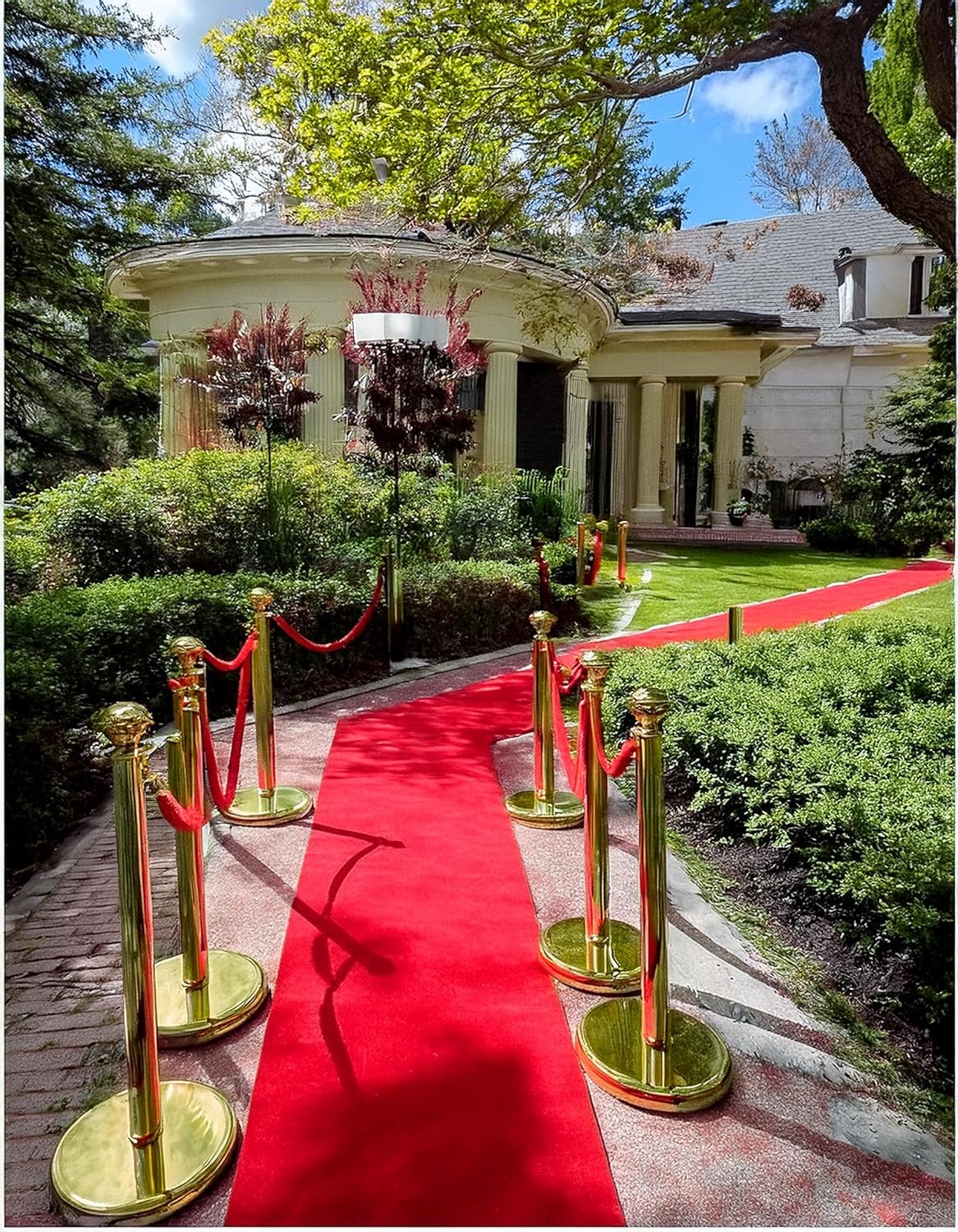 Extra Thick Red Carpet Runner for Party 3x10ft