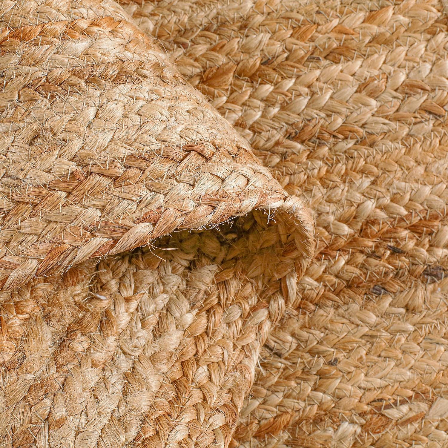 Hausattire Hand Woven Jute Braided Rug 24x36 Inches