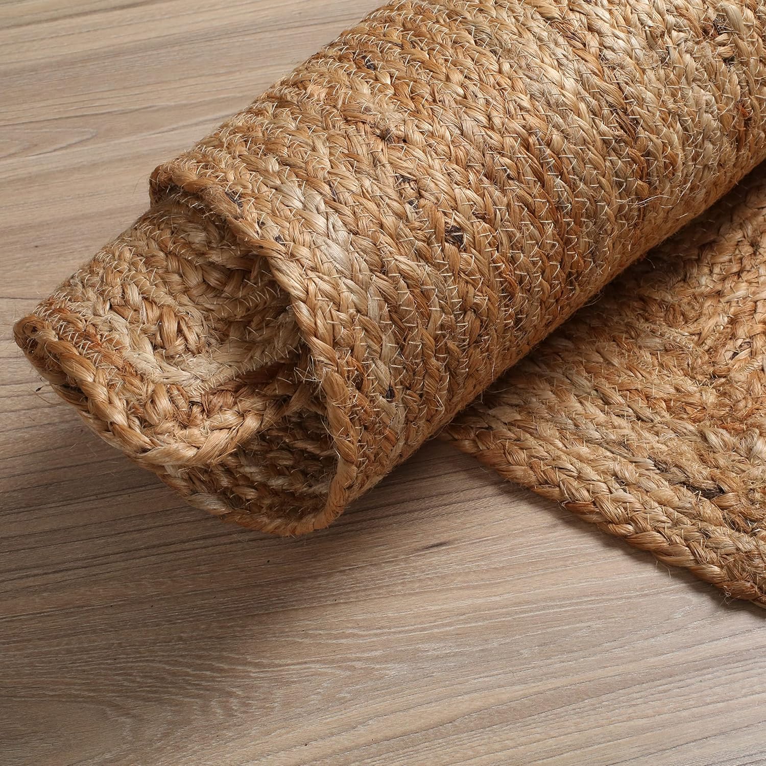 Hausattire Hand Woven Jute Braided Rug 24x36 Inches